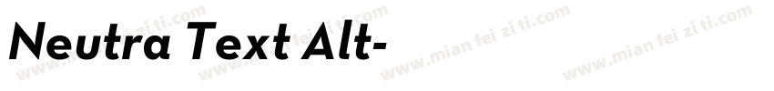Neutra Text Alt字体转换